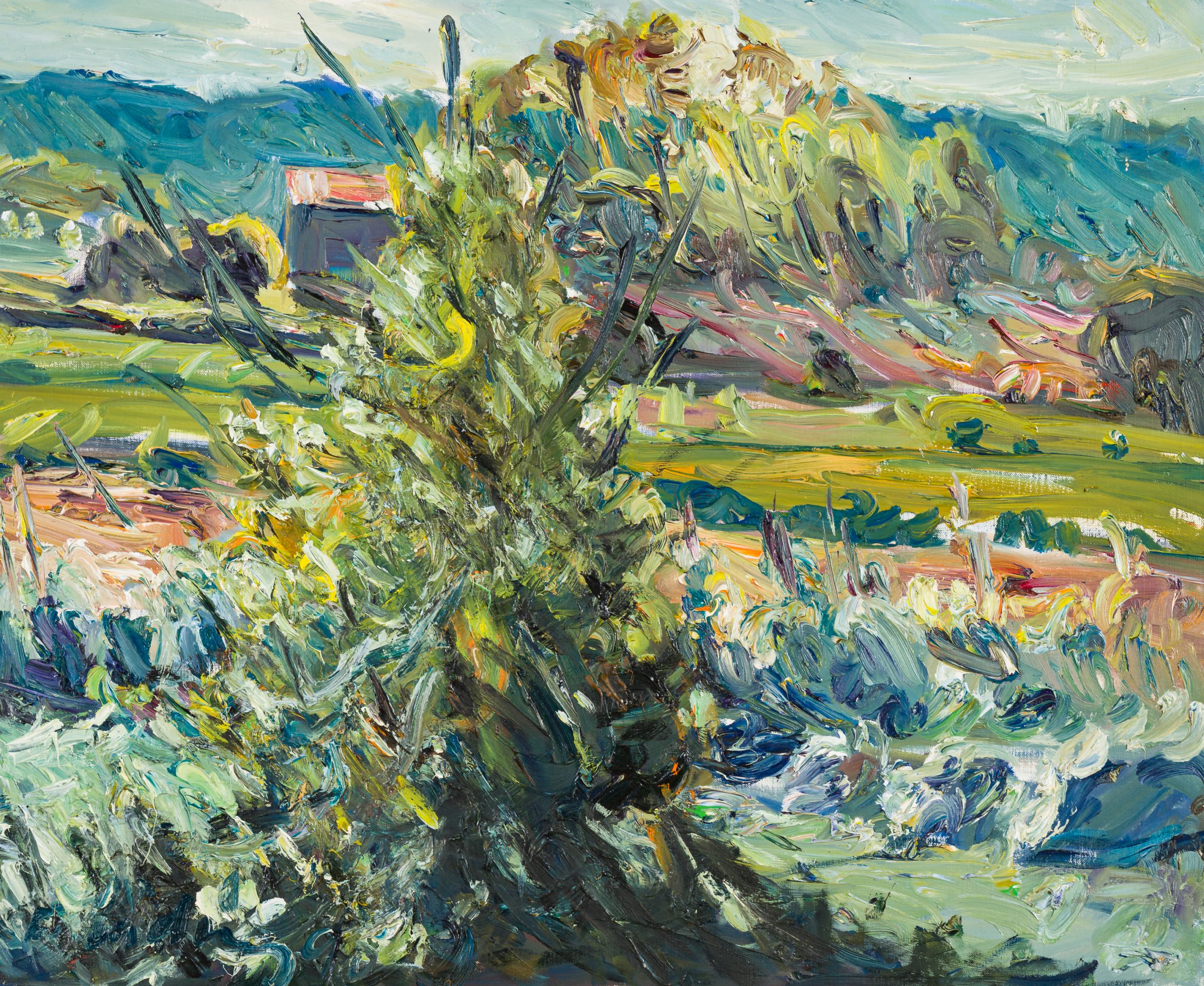 Roland Ladwig, Lacoste IV, 1990, 50 x 61 cm, Öl auf Leinwand.
