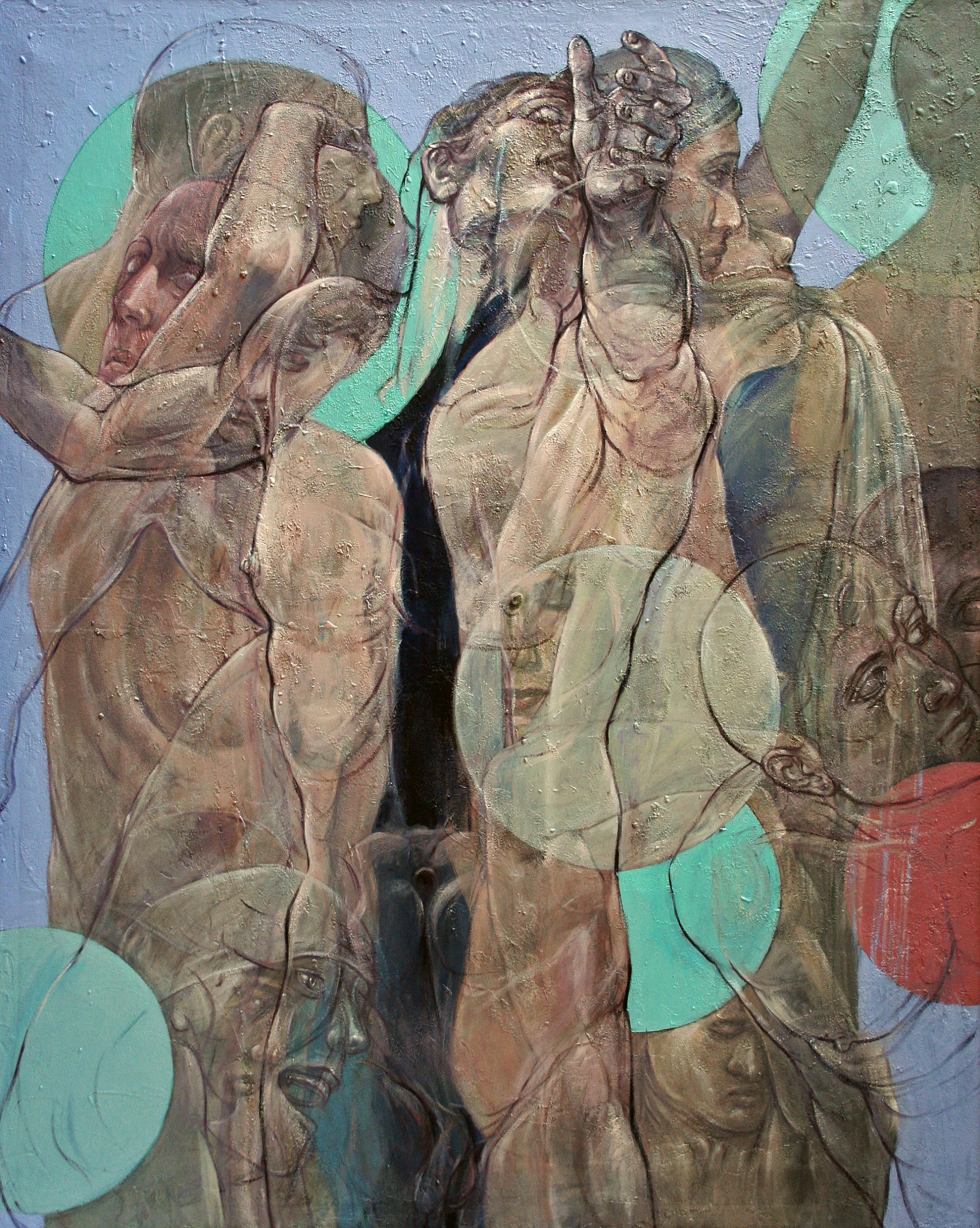 Hiatus (Aversion II), 2021, Oil on Canvas, 180 x 140 cm 
