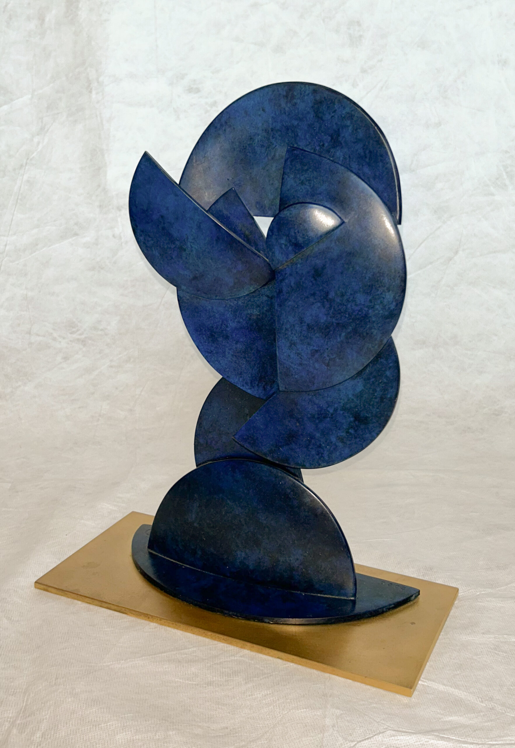 Giovanni Rindler, Blaukopf, 2020, bronze / brass
