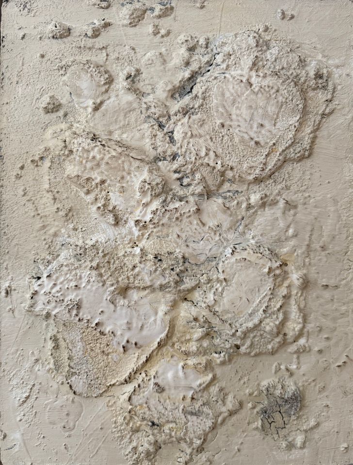 Josef Winkler, Ohne Titel, 1990, 47  x 35 cm, Acryl auf Holz.
