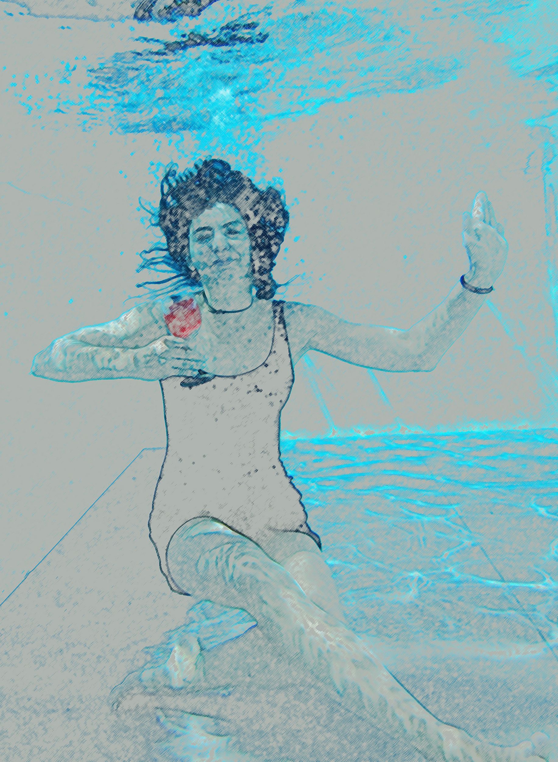 Martina Reinhart, BeErtrunken 2, 100 x 70 cm, Photo Rag Druck auf Hahnenmühle-Büttenpapier, 2020.
