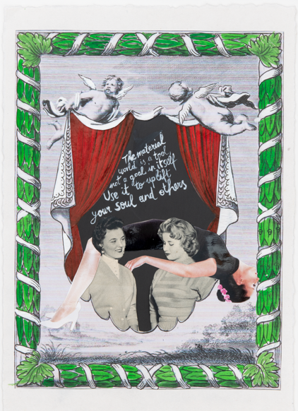 Zenita Komad, “The material world is a tool not a goal in itself. Use it to uplift your soul and others”, 40 x 30cm